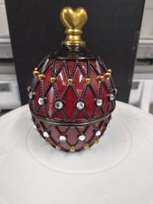 Resin Faberge Egg Red Black
