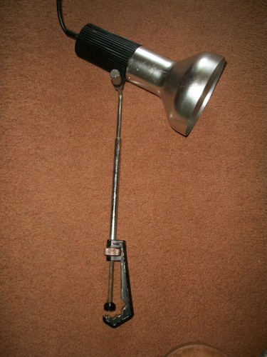 1950s adjustable clamp lamp - 1950s,