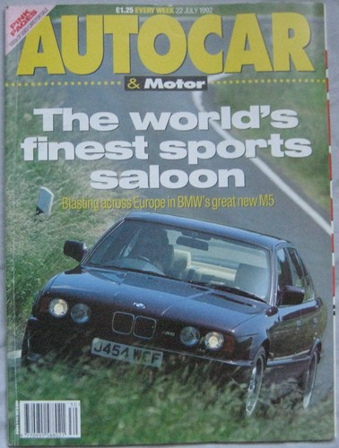 Autocar magazine july 1992 - autocar,