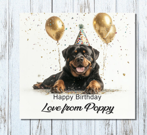 Personalised rottweiler dog - rottweiler,