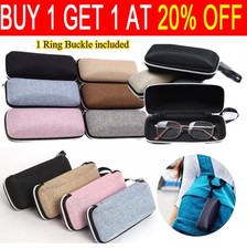 Portable Large Zipper Eye Glasses Sunglasses Hard Case Box Protector Hold Gift