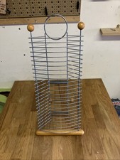 Vtg Metal DVD Rack Stand Holds