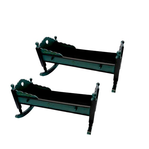 Wooden doll cradle in - wooden,