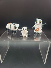 Three Vintage Miniature Panda