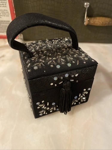 Black satin bead - satin,,