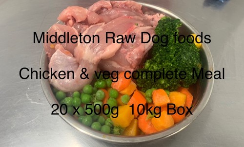 Dog food frozen - dog, chicken