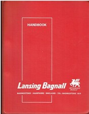LANSING BAGNALL FRER 2.1 FORK LIFT ORIG. OPERATION&MAINTENANCE MANUAL/PARTS LIST