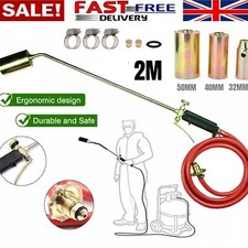 Propane Butane Gas Torch Weed Burner Hose Pipe Welder Roofers Plumbers Kit New