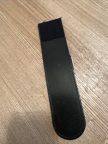 Police black leather - ex, belt