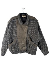 Vintage 80s Wool Jacket Bomber