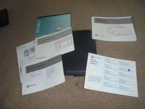 Vauxhall monaro handbook - vauxhall,