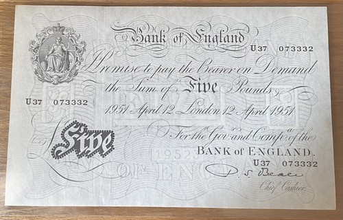 White banknote b270 1951 - £5,