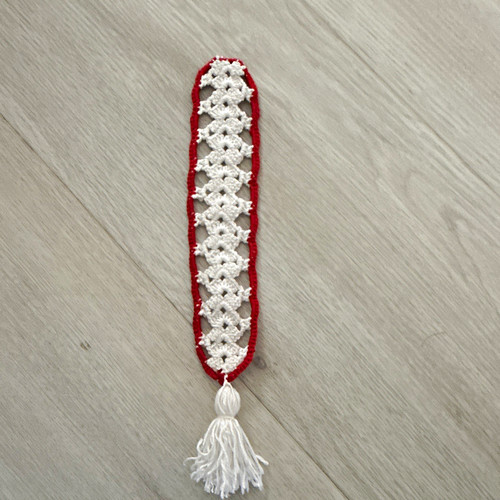Handmade crochet yarn bookmark - handmade,