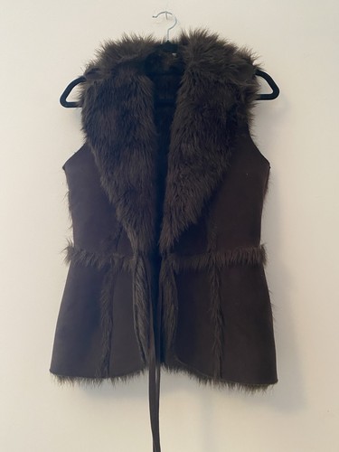 Gilet faux suede - m&s,