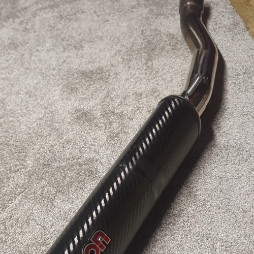 Micron carbon fiber exhaust - carbon,