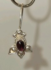 Silver Cabochon Garnet