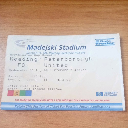 Ticket 1998 1999 8 - 1998/1999, 26/8/1998