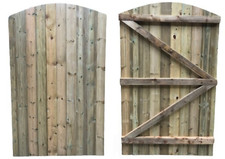 Wooden Garden Gate Curved Top | T&G Timber | Made To Measure | UK Handmade