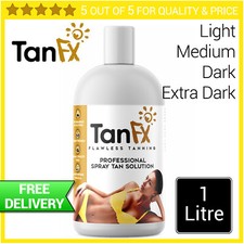 Spray Tan Solution TAN FX 1 Litre FREE DELIVERY Fake Tanning X
