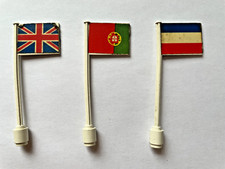 3 Vintage LEGO Flags (UK