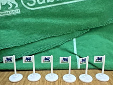 Subbuteo Set of 6 x Premier League Corner / Halfway Flags