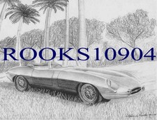 Jaguar EType Series 1 SPORTS CAR ART PRINT