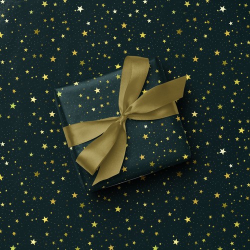 Starry christmas wrapping - christmas,