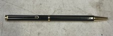 Vintage Givenchy Luxury Ballpoint Pen Black Gold Trim 