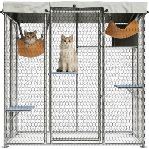 Large metal cat cage - cat, catio