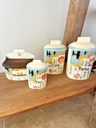 Art deco kitchen jars - art,