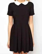 Womens black short - black, sleeve