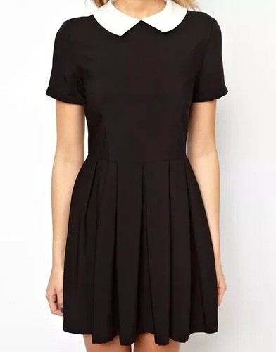 Womens black short - black, sleeve