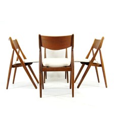 4 Retro Vintage Danish Teak &
