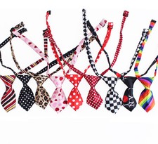 40 + Dog Puppy Cat Adjustable Tie Neck Collar Pet Accessories  Cute Fun Grooming