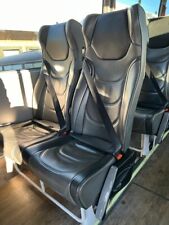 Bus seats with seat belts