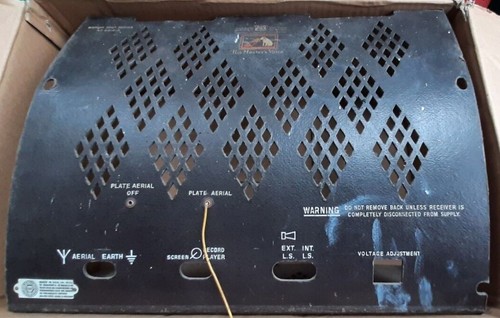 Vintage valve radio backs