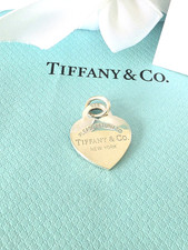 Tiffany & Co. MEDIUM Heart Tag Sterling Silver Charm Pendant
