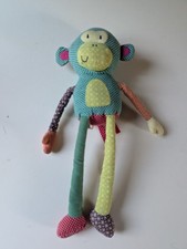 MAMAS & PAPAS Plush JAMBOREE Monkey Patchwork stuffed Toy approx 17"