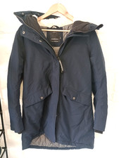 Didriksons navy blue waterproof hooded coat size 10-12