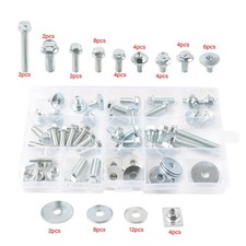 62pc Body Bolt Kit Fasteners