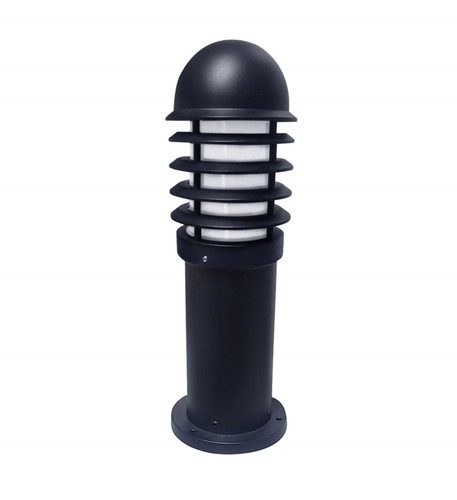 Modern black louvred 475mm - modern,