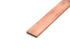 Flat Copper Bar Strip 6mm X 25mm X 300mm C101 Metric Size Not 1" X 1/4"