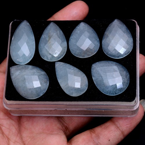Pcs natural aquamarine pear - 7,