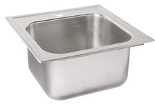 Stainless Steel Sink Drop In ELKAY Rectangular DEEP Single Hole 20 Gauge RRP£300