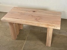Handmade Solid Agathis Wood Unique Unusual Chunky Rectangle Coffee Table Sofa