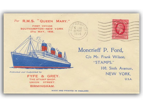 1936 queen mary - maiden, voyage