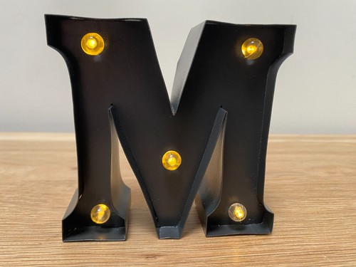 Black light led - up, alphabet