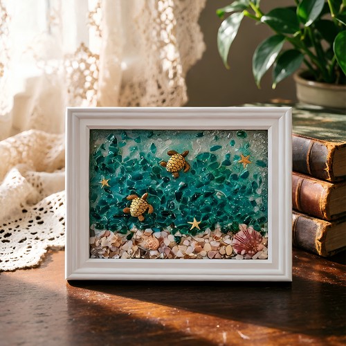 Beach animals scene diy - , sea
