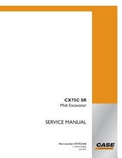 Case CX75C SR Midi Excavator