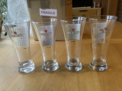 Becks beer glasses - beer, limited